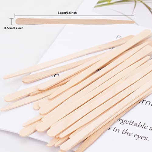 1200-Piece Wood Eyebrow Wax Sticks – Natural Wood Waxing Spatulas for Body Hair, Eyebrow, Lip, Nose & Brow Removal - görsel 4
