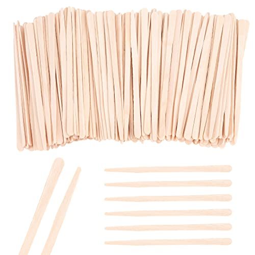 1200-Piece Wood Eyebrow Wax Sticks – Natural Wood Waxing Spatulas for Body Hair, Eyebrow, Lip, Nose & Brow Removal - görsel 2