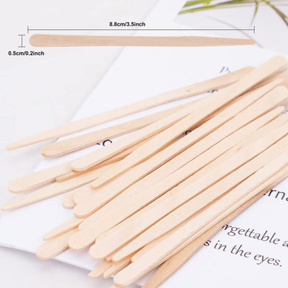 1200-Piece Wood Eyebrow Wax Sticks – Natural Wood Waxing Spatulas for Body Hair, Eyebrow, Lip, Nose & Brow Removal