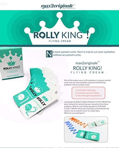 Rolly King Perm Step 1 & 2 for Eyelash Lifting and Brow Lamination – 10 Sachets per Box Avelisse