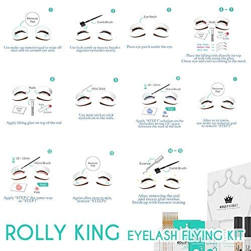 Rolly King Perm Step 1 & 2 for Eyelash Lifting and Brow Lamination – 10 Sachets per Box Avelisse