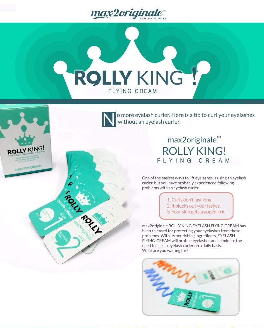 Rolly King Perm Step 1 & 2 for Eyelash Lifting and Brow Lamination – 10 Sachets per Box Avelisse