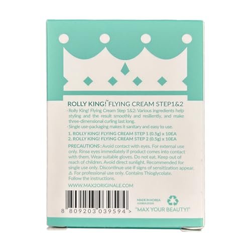 Rolly King Perm Step 1 & 2 for Eyelash Lifting and Brow Lamination – 10 Sachets per Box Avelisse