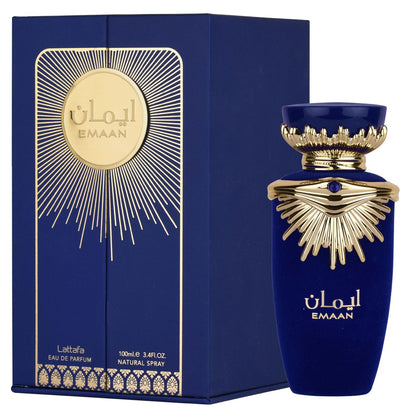 Lattafa Emaan Eau de Parfum for Unisex - 3.4 oz | Long-Lasting, Elegant Fragrance Avelisse