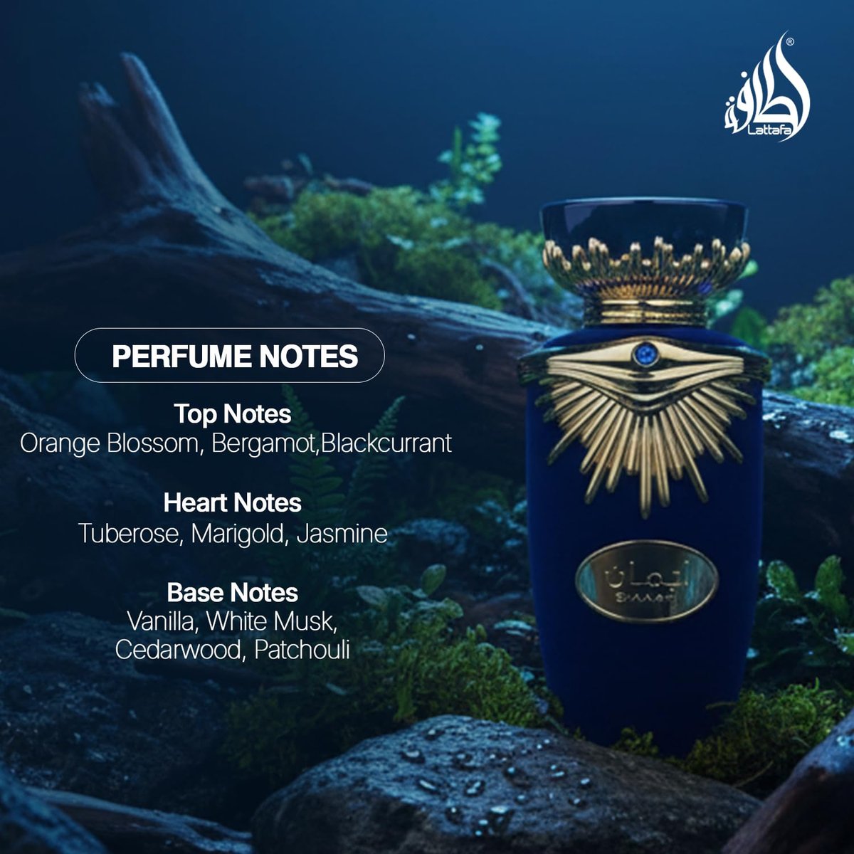 Lattafa Emaan Eau de Parfum for Unisex - 3.4 oz | Long-Lasting, Elegant Fragrance Avelisse