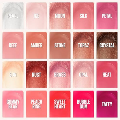 Maybelline New York Lifter Gloss Hydrating Lip Gloss with Hyaluronic Acid, Taffy Sheer Berry