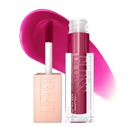 Maybelline New York Lifter Gloss Hydrating Lip Gloss with Hyaluronic Acid, Taffy Sheer Berry