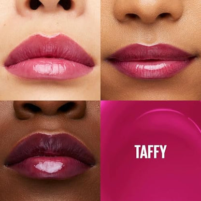 Maybelline New York Lifter Gloss Hydrating Lip Gloss with Hyaluronic Acid, Taffy Sheer Berry