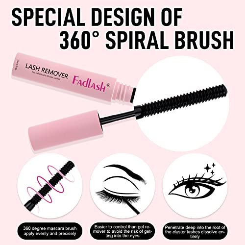 FADLASH Cluster Lash Glue Remover 5 ML – Soothing Oil Remover for Cluster Lashes & Eyelash Extensions, Gentle Self-Use at Home - görsel 6
