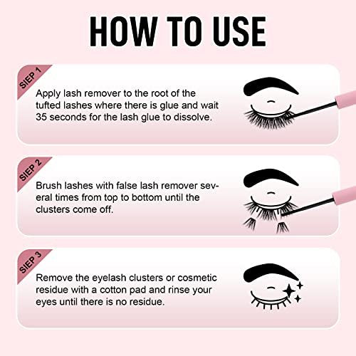 FADLASH Cluster Lash Glue Remover 5 ML – Soothing Oil Remover for Cluster Lashes & Eyelash Extensions, Gentle Self-Use at Home - görsel 12