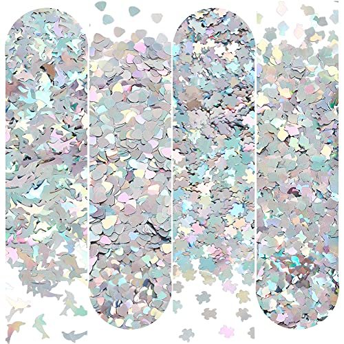 OLYCRAFT 48g Ocean Theme Nail Sequins - Dolphin & Fish Resin Glitter for Nail Art, Epoxy Fillers, Phone Case, DIY Crafting - görsel 2