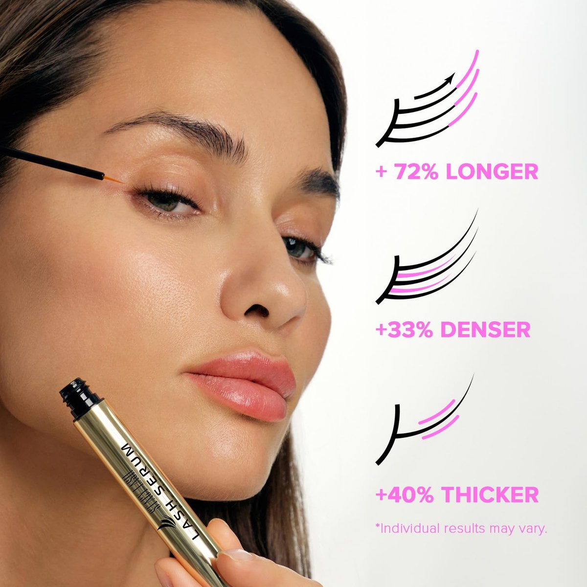 Stacy Lash Growth Serum – Eyebrow & Eyelash Enhancing Serum for Natural Lashes & Brows (0.17 fl oz / 5ml) Avelisse