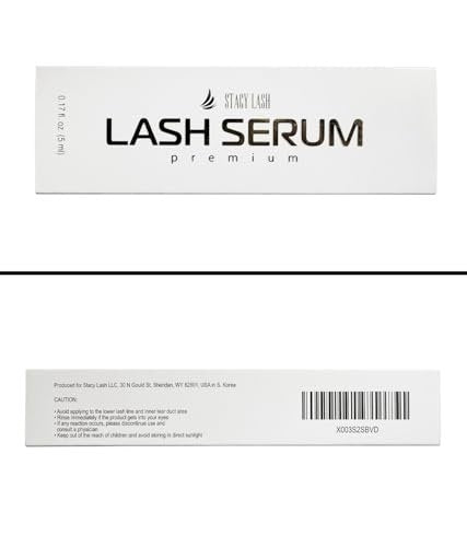 Stacy Lash Growth Serum – Eyebrow & Eyelash Enhancing Serum for Natural Lashes & Brows (0.17 fl oz / 5ml) Avelisse