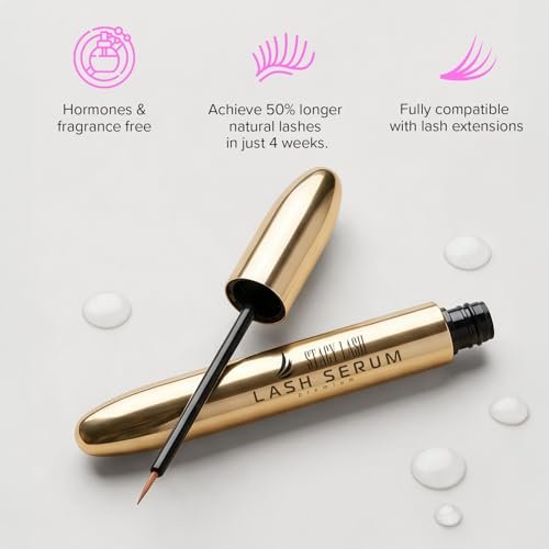 Stacy Lash Growth Serum – Eyebrow & Eyelash Enhancing Serum for Natural Lashes & Brows (0.17 fl oz / 5ml) Avelisse