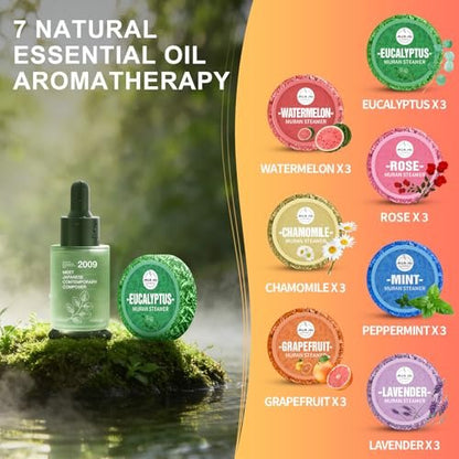 21-Pack Shower Steamers Aromatherapy – Eucalyptus, Rose, Lavender, Mint Essential Oil Shower Bombs – Birthday Gifts for Women, Mom, Him, Her Avelisse