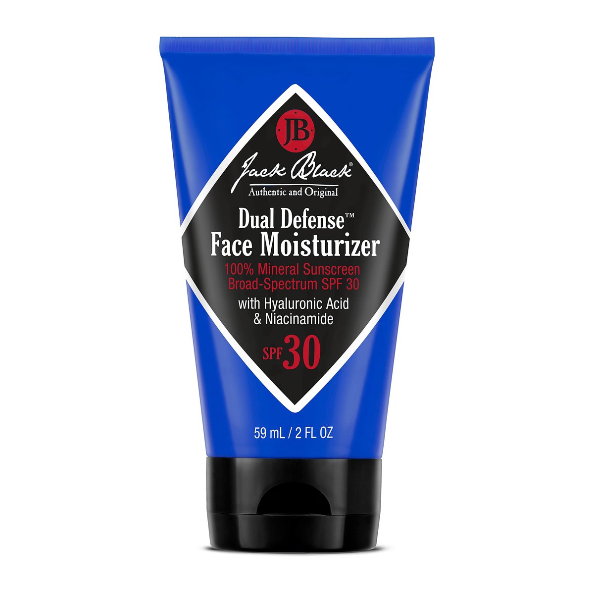 Jack Black Dual Defense Face Moisturizer SPF 30 – 100% Mineral Sunscreen for Men Avelisse