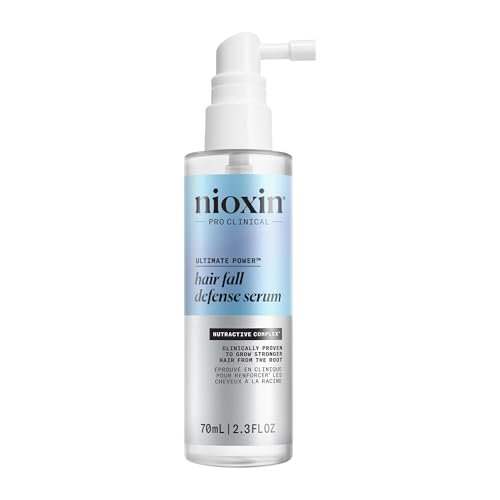 Nioxin Hair Fall Defense Intensive Daily Leave-In Hair Treatment with Niacinamide, Caffeine, Lauric Acid, and Sandalore for Thicker, Stronger Hair, 2.3 Fl Oz Avelisse