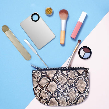 Professional Stainless Steel Makeup Spatula Set with Foundation Palette – Korean Beauty Tool for Flawless Application