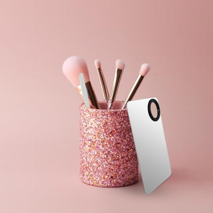 Professional Stainless Steel Makeup Spatula Set with Foundation Palette – Korean Beauty Tool for Flawless Application