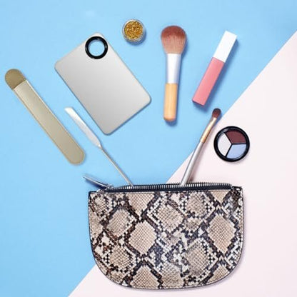 Professional Stainless Steel Makeup Spatula Set with Foundation Palette – Korean Beauty Tool for Flawless Application