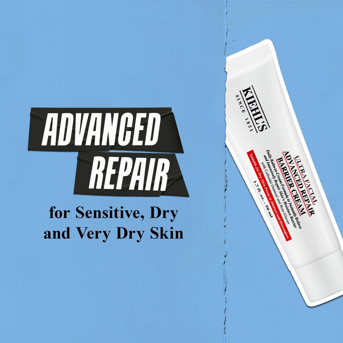 Kiehl's Ultra Facial Advanced Repair Barrier Cream - Intensive Moisturizer for Dry & Sensitive Skin, 1.7 oz Avelisse