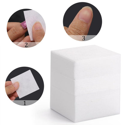 2600 Pcs Lint Free Nail Wipes for Gel Nail Disposable Nail Polish Remover Wipes Cotton Pads White, 8 Pack Avelisse