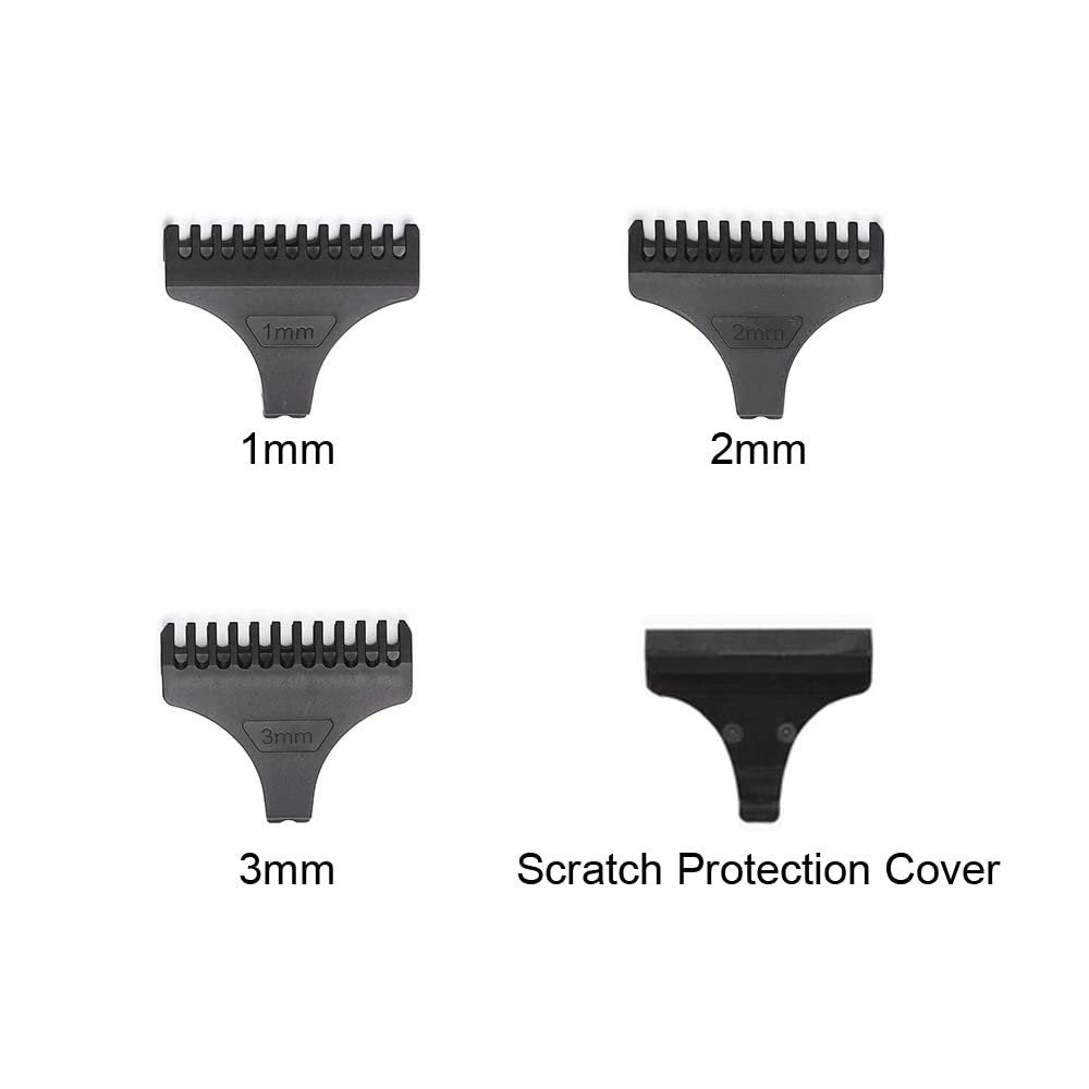 TorSor 8 Pack Hair Clipper Limit Comb Guide Set - 1MM, 2MM, 3MM Guides with Protection Guard Cover for T9 Vintage T-Blade Trimmers - görsel 9