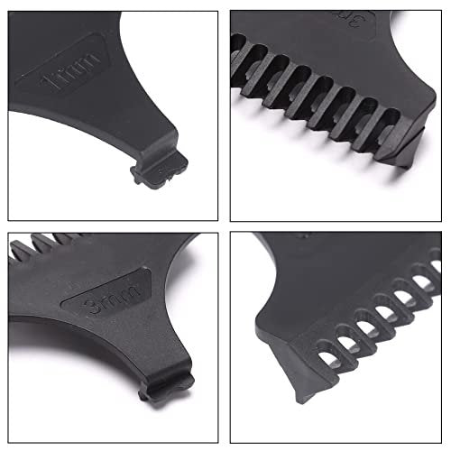 TorSor 8 Pack Hair Clipper Limit Comb Guide Set - 1MM, 2MM, 3MM Guides with Protection Guard Cover for T9 Vintage T-Blade Trimmers - görsel 13
