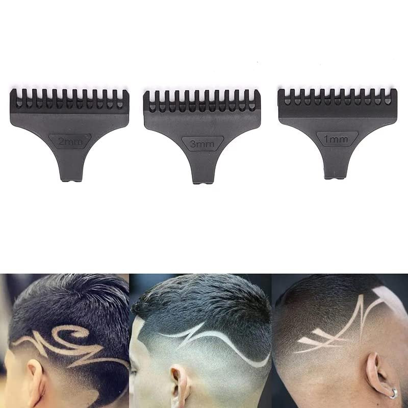TorSor 8 Pack Hair Clipper Limit Comb Guide Set - 1MM, 2MM, 3MM Guides with Protection Guard Cover for T9 Vintage T-Blade Trimmers - görsel 11