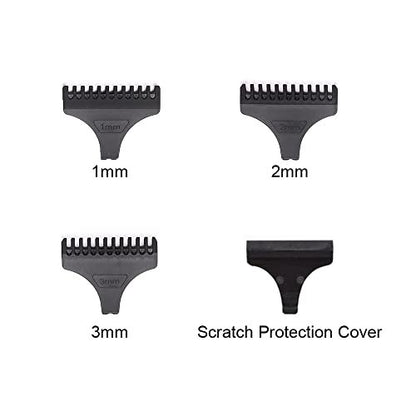 TorSor 8 Pack Hair Clipper Limit Comb Guide Set - 1MM, 2MM, 3MM Guides with Protection Guard Cover for T9 Vintage T-Blade Trimmers