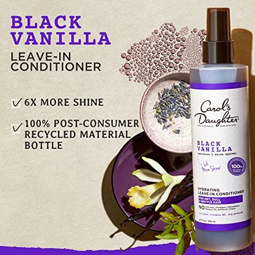 Carol's Daughter x Disney The Little Mermaid Hair Care Gift Set for Curly Hair - Black Vanilla Leave In Conditioner Spray, Kid's Brush and Comb, 8 Fl Oz - görsel 11