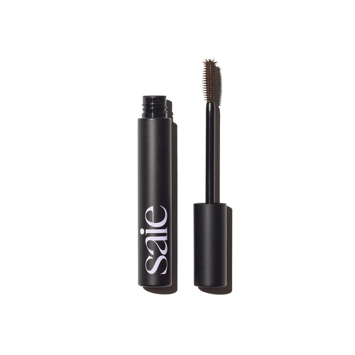Saie Mascara 101 - Lash Lengthening Mascara for Thick, Bold, Lifted Lashes - Buildable Eye Makeup Formulated to Strengthen and Condition with Rich Nutrients - Brown (0.31 oz) Avelisse