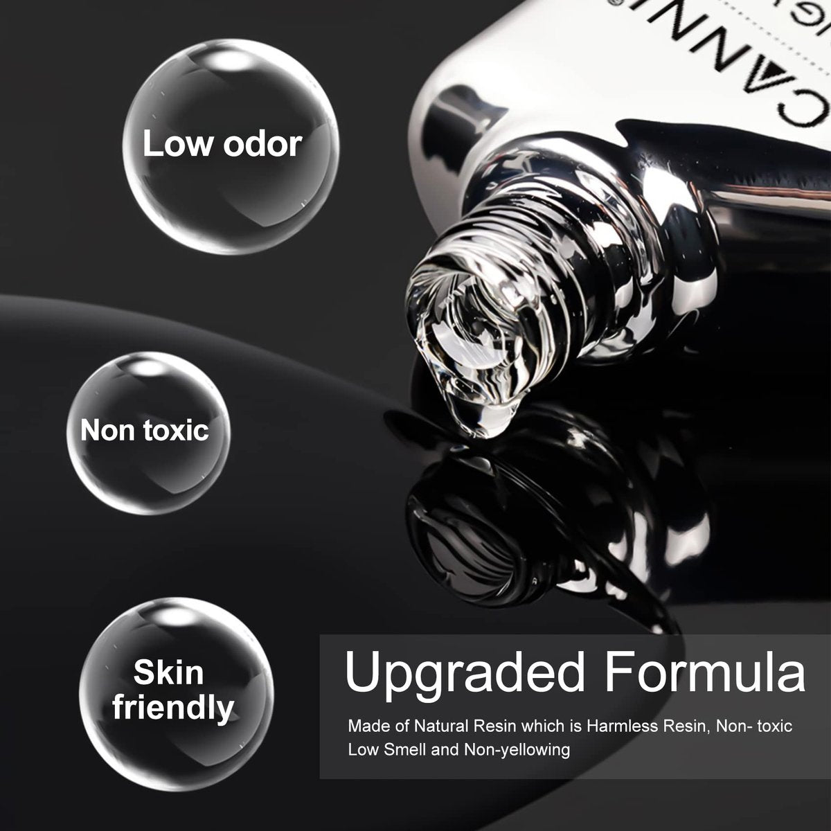 CANNI 18ml No Wipe Gel Top Coat – Scratch Resistant, High Gloss, Long Lasting Clear Top Coat for LED Lamps - görsel 5
