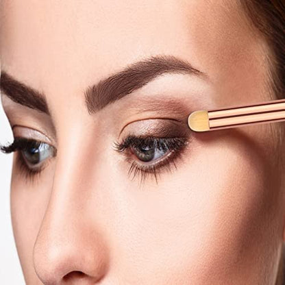 Uorpoto Round Eye Makeup Brushes Set - 3-Piece Professional Concealer & Eyeshadow Blending Brushes for Card Making & Cosmetics Avelisse