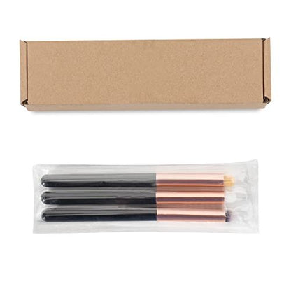 Uorpoto Round Eye Makeup Brushes Set - 3-Piece Professional Concealer & Eyeshadow Blending Brushes for Card Making & Cosmetics Avelisse