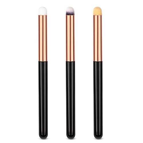 Uorpoto Round Eye Makeup Brushes Set - 3-Piece Professional Concealer & Eyeshadow Blending Brushes for Card Making & Cosmetics Avelisse
