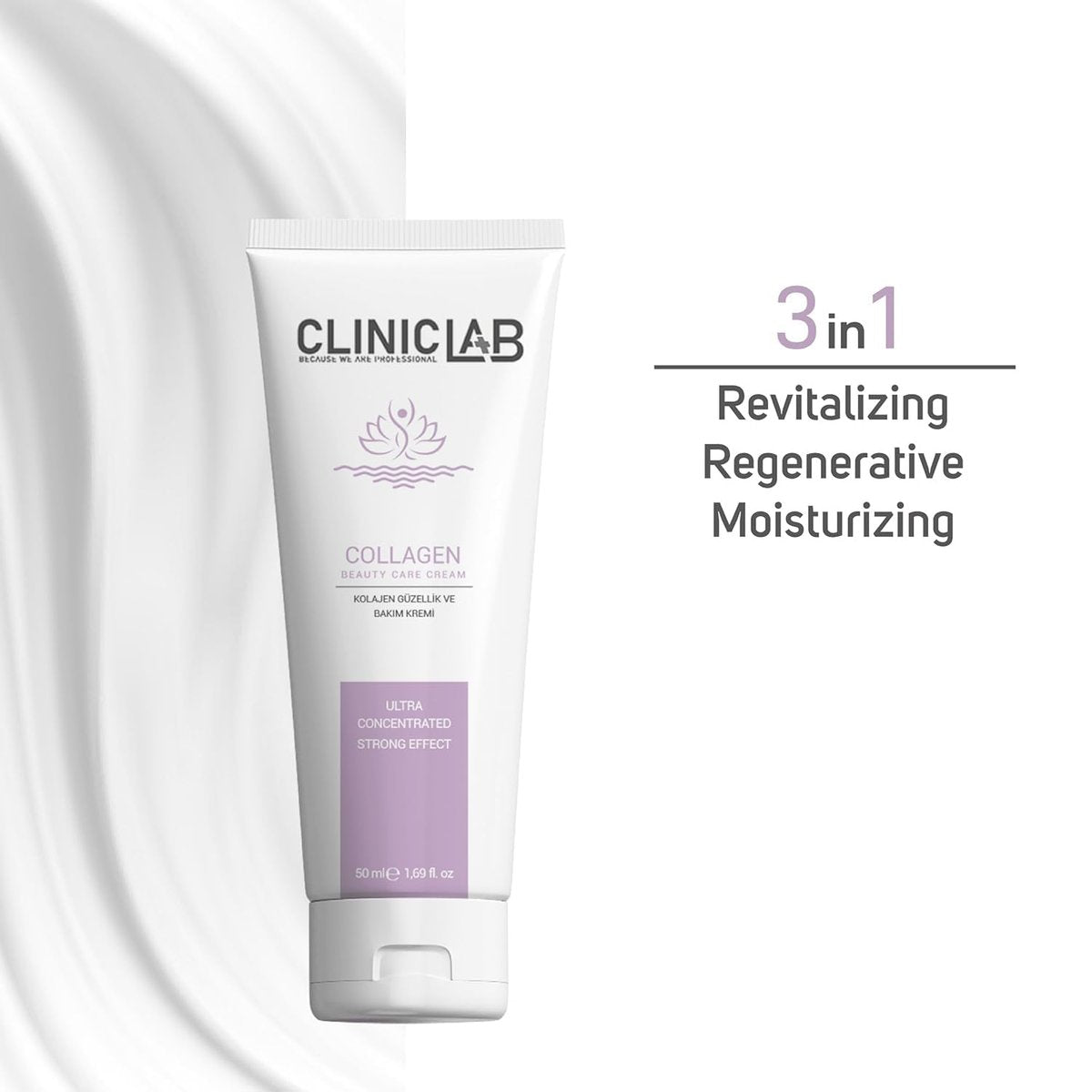 ClinicLab Collagen Cream for Face with Hyaluronic Acid & Vitamin E - Hydrating Daily Face Moisturizer for Women & Men, 1.69 fl oz - görsel 11