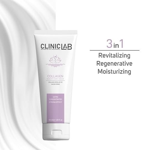 ClinicLab Collagen Cream for Face with Hyaluronic Acid & Vitamin E - Hydrating Daily Face Moisturizer for Women & Men, 1.69 fl oz - görsel 12