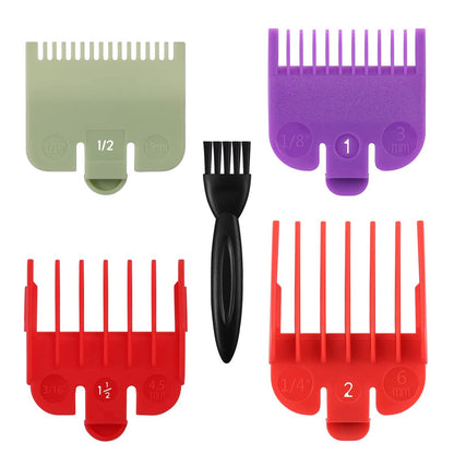 Professional Hair Clipper Guards Cutting Guides - 4 Color-Coded Combs Fit Most Wahl Clippers (#1/2, #1, #1.5, #2)