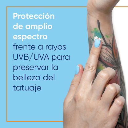 Bepanthol Tattoo Sun Cream SPF 50 - 50 ml | Sun Protection for Tattoos