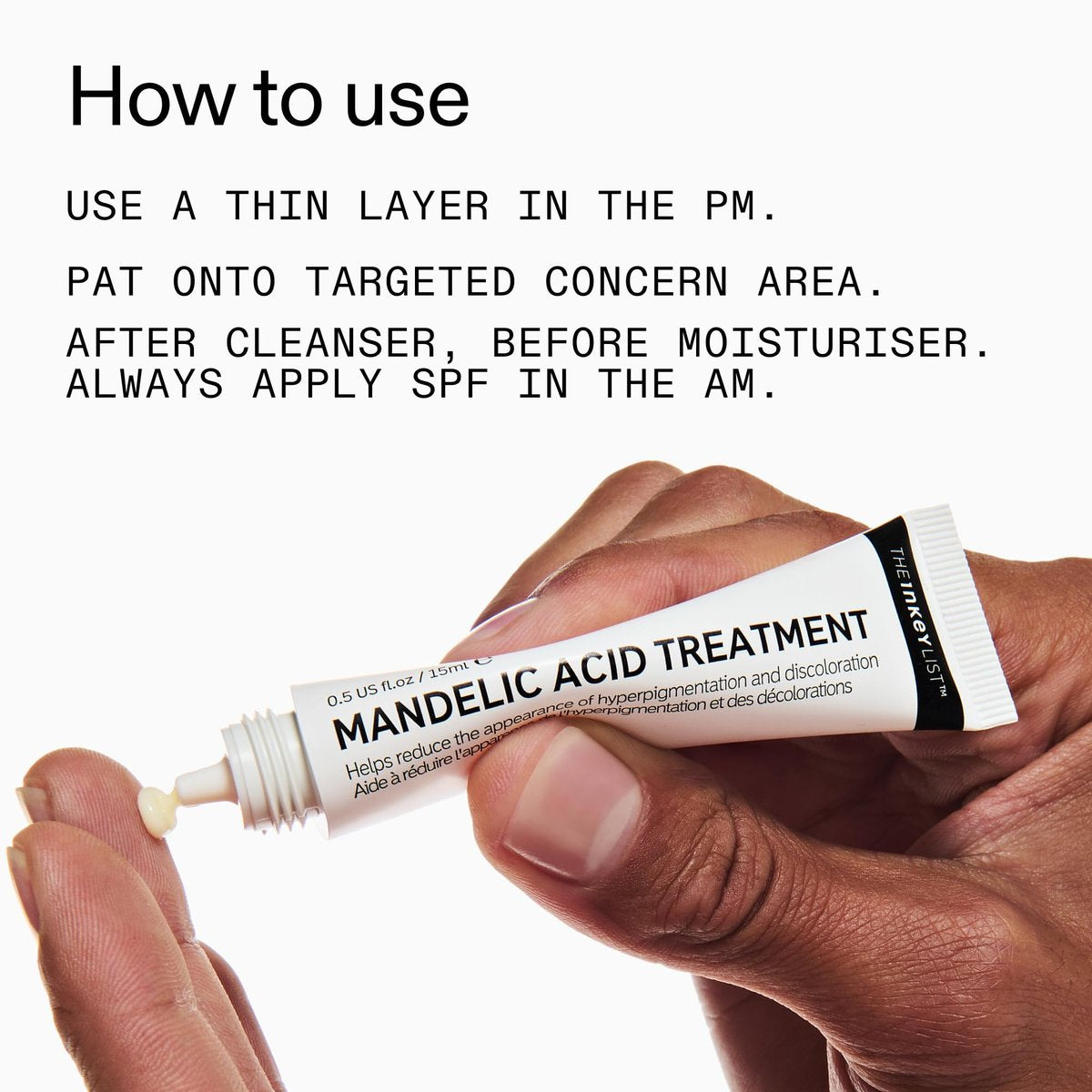 The INKEY List Mandelic Acid Treatment – Fade Hyperpigmentation & Acne Marks, Fragrance-Free Serum for All Skin Types Avelisse