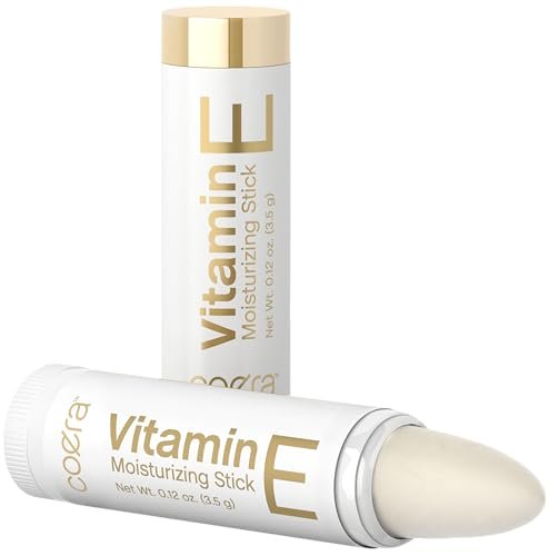 Coera Vitamin E Moisturizing Stick for Lips - .12 oz (2 Pack) - Hydrating & Nourishing Lip Balm, Free of Parabens, SLS & Fragrances - görsel 2