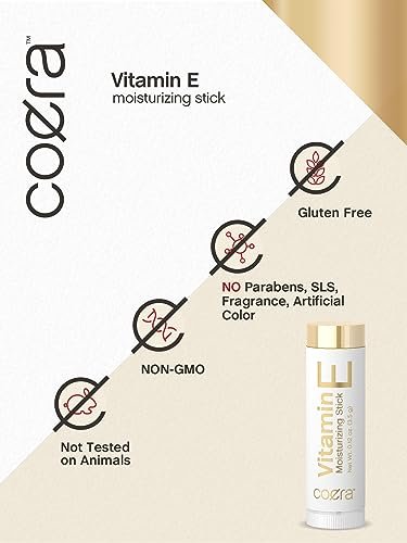Coera Vitamin E Moisturizing Stick for Lips - .12 oz (2 Pack) - Hydrating & Nourishing Lip Balm, Free of Parabens, SLS & Fragrances - görsel 8