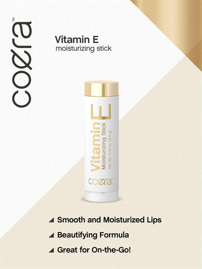 Coera Vitamin E Moisturizing Stick for Lips - .12 oz (2 Pack) - Hydrating & Nourishing Lip Balm, Free of Parabens, SLS & Fragrances