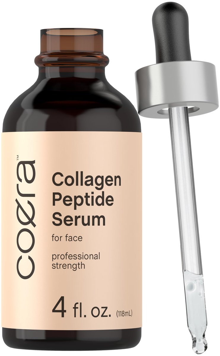 Coera Collagen Peptides Face Serum with Verisol – Professional Strength, Paraben-Free, 4 fl oz - görsel 1