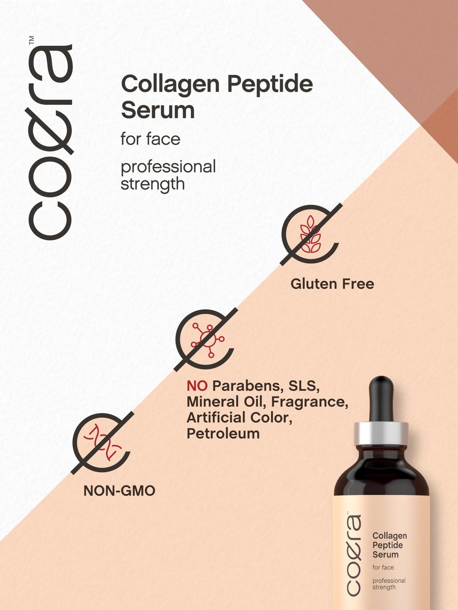 Coera Collagen Peptides Face Serum with Verisol – Professional Strength, Paraben-Free, 4 fl oz - görsel 9