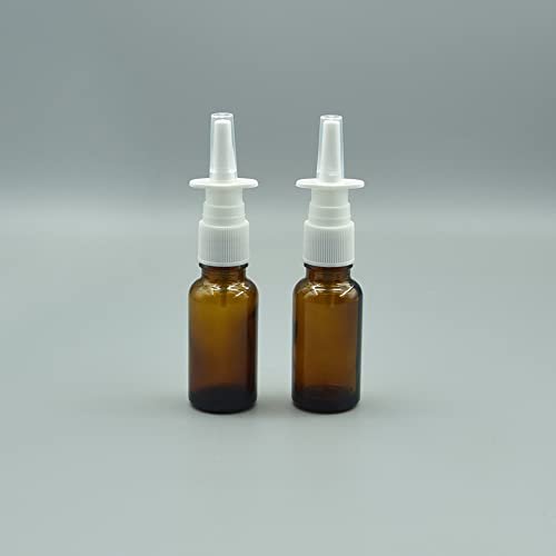 GSHLLO 6 Pack 15ml Glass Nasal Spray Bottles - Refillable Empty Nose Sprayers with Fine Mist Pump for Travel and Home - görsel 3