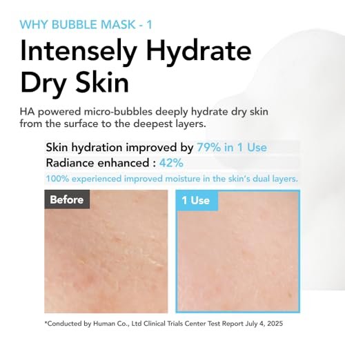MENOKIN 30 Seconds Quick Bubble Mask [MOIST] - Hyaluronic Acid Micro-Bubble Mask for Deep Hydration, Niacinamide, Korean Skin Care Essential, 70 Uses, 3.21 fl.oz - görsel 6