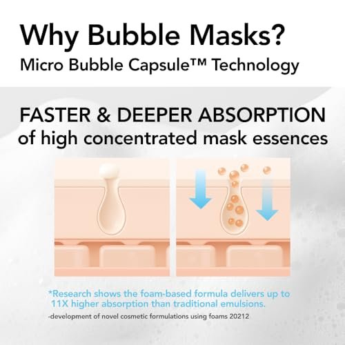 MENOKIN 30 Seconds Quick Bubble Mask [MOIST] - Hyaluronic Acid Micro-Bubble Mask for Deep Hydration, Niacinamide, Korean Skin Care Essential, 70 Uses, 3.21 fl.oz - görsel 4