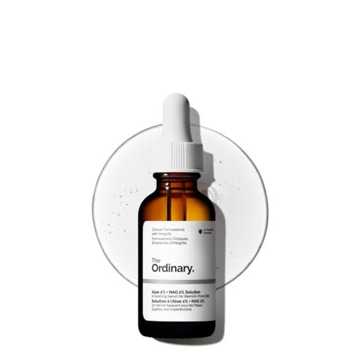 The Ordinary Aloe 2% + NAG 2% Solution – Soothing Serum for Post-Acne Marks, 1 fl oz Avelisse